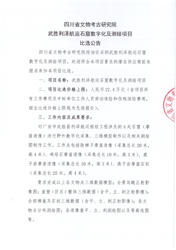 武胜利泽航运石窟数字化及测绘项目比选公告1.png